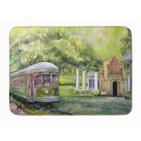 Carolines Treasures Streetcar Next Stop Audubon Park Machine Washable Memory Foam Mat MW1091RUG